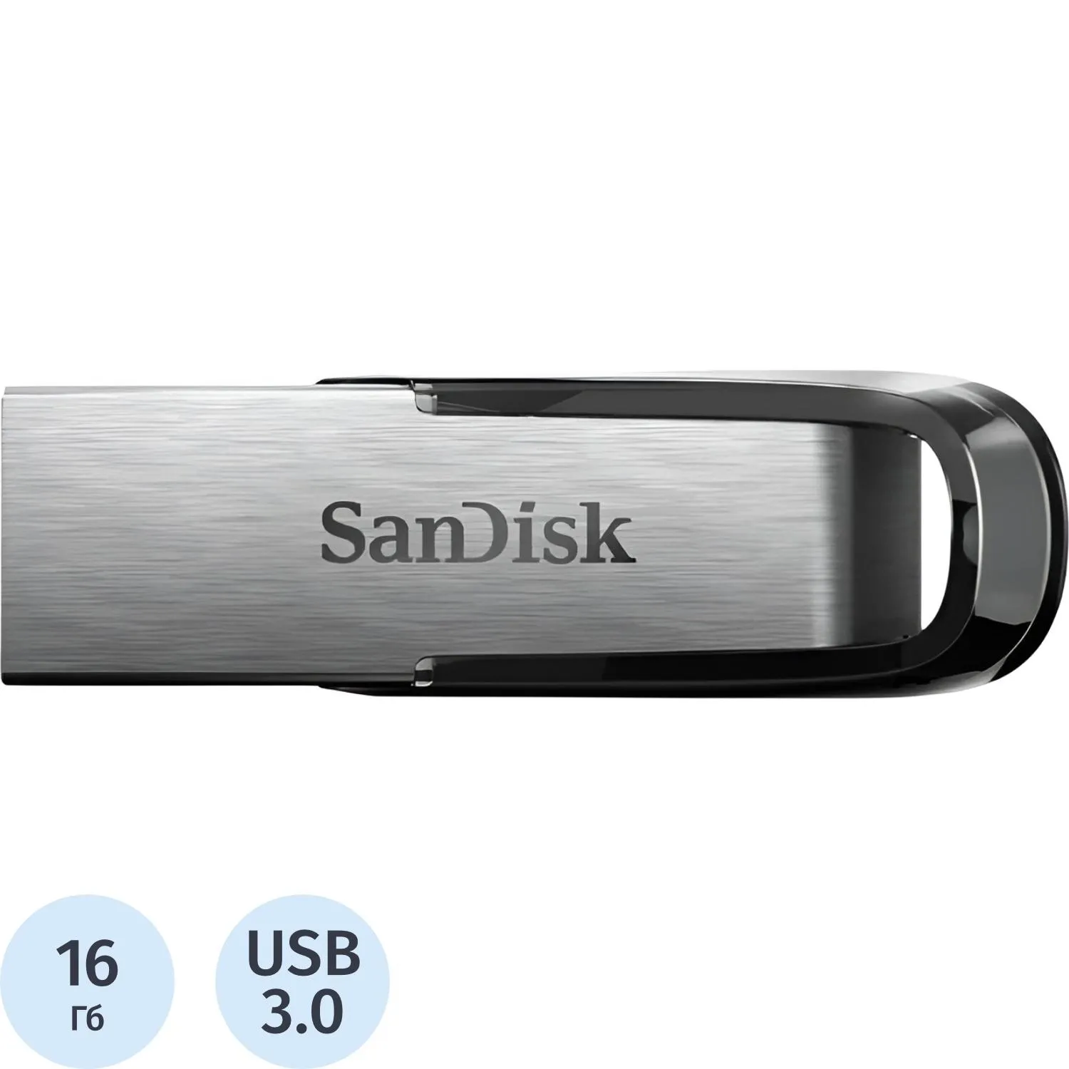 Флеш-память SanDisk Ultra Flair, 16Gb, USB 3.0, с/чер, SDCZ73-016G-G46, 993440К