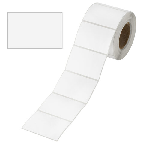 Термоэтикетки ТОП, 58х40 мм, 700 этикеток в ролике, прозрачная подложка из пленки, 114498