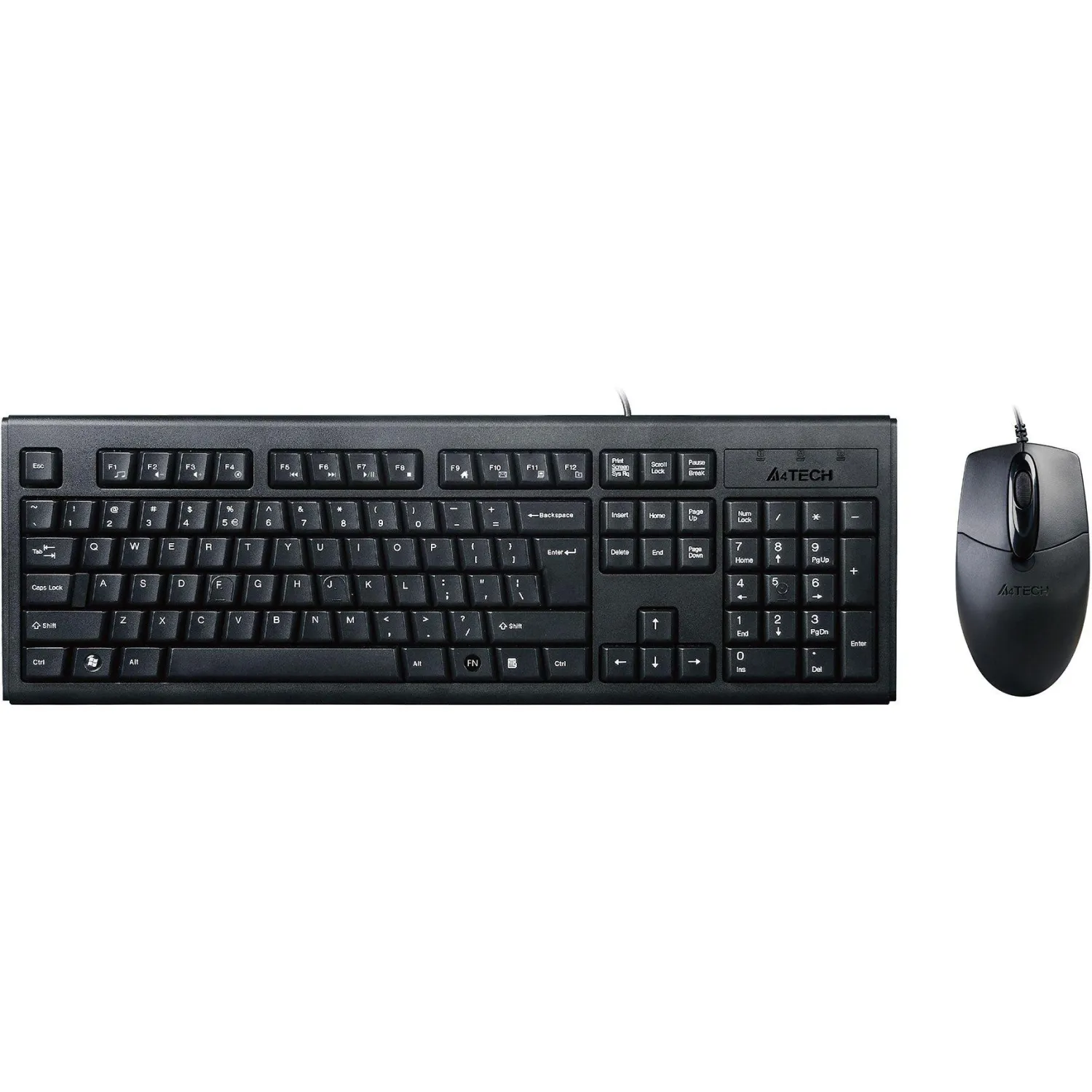 Набор клавиатура+мышь A4Tech KRS-8372 клав:черный мышь:черный USB