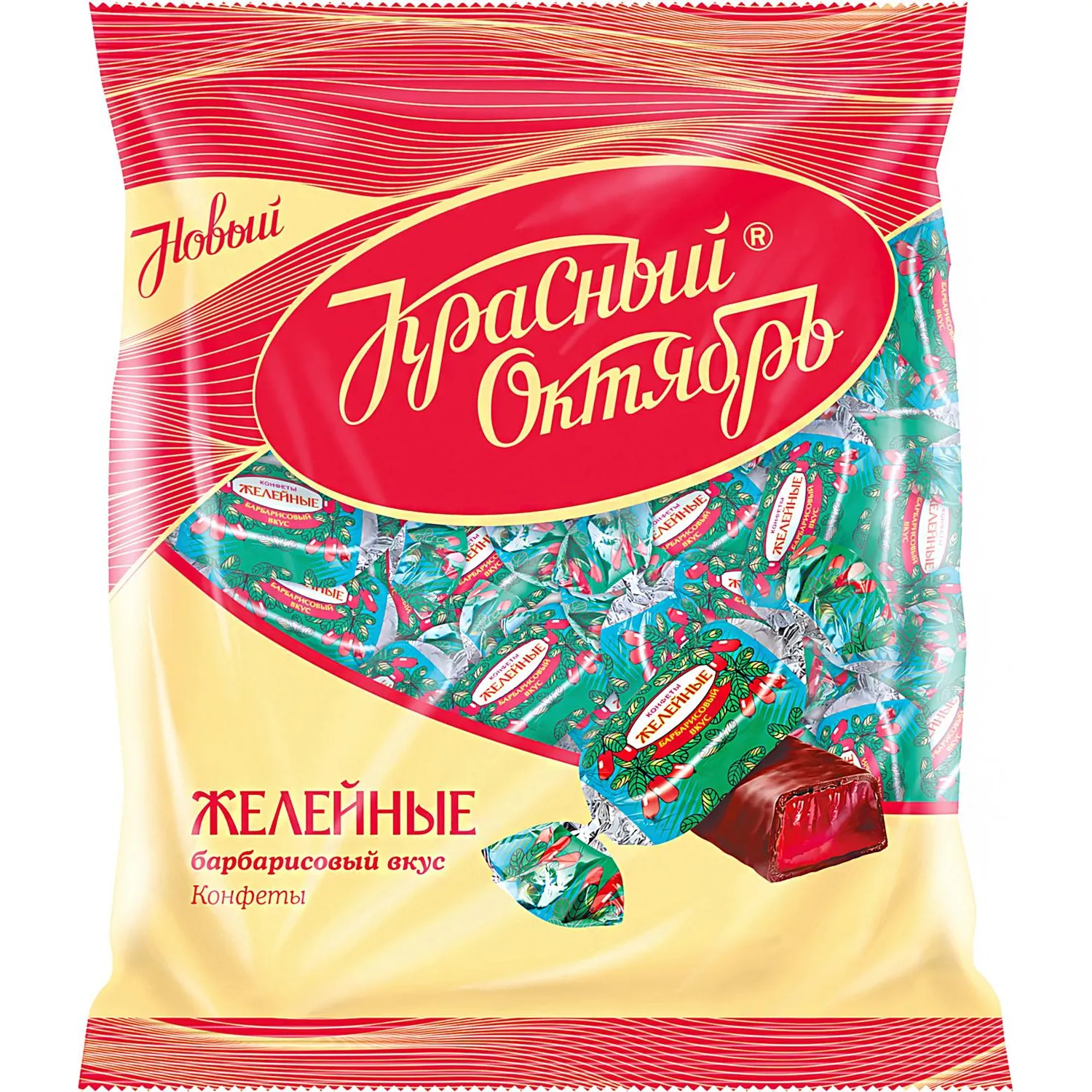 Конфеты Желейные барбарисовый вкус, 250г, 1635125К