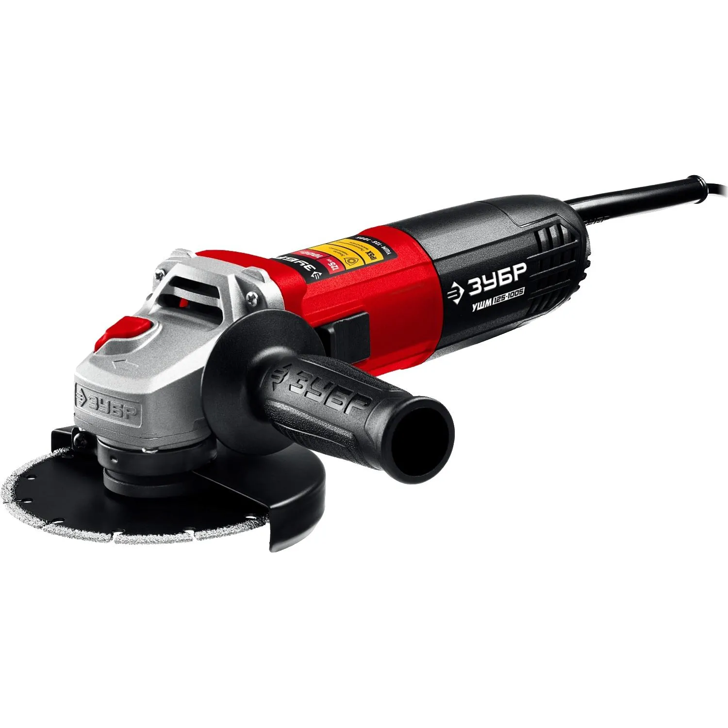 Шлифмашина угловая компакт ЗУБР УШМ-125-1005, 125 мм, 1000 Вт