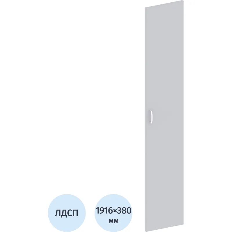 Дверь Easy ЛДСП (1шт.) 908857 серый В1910