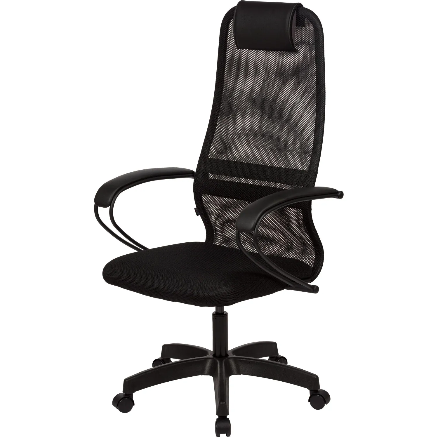 Кресло 1L5_2SJ МТ_EChair 675 TTW сетка/ткань черный пластик