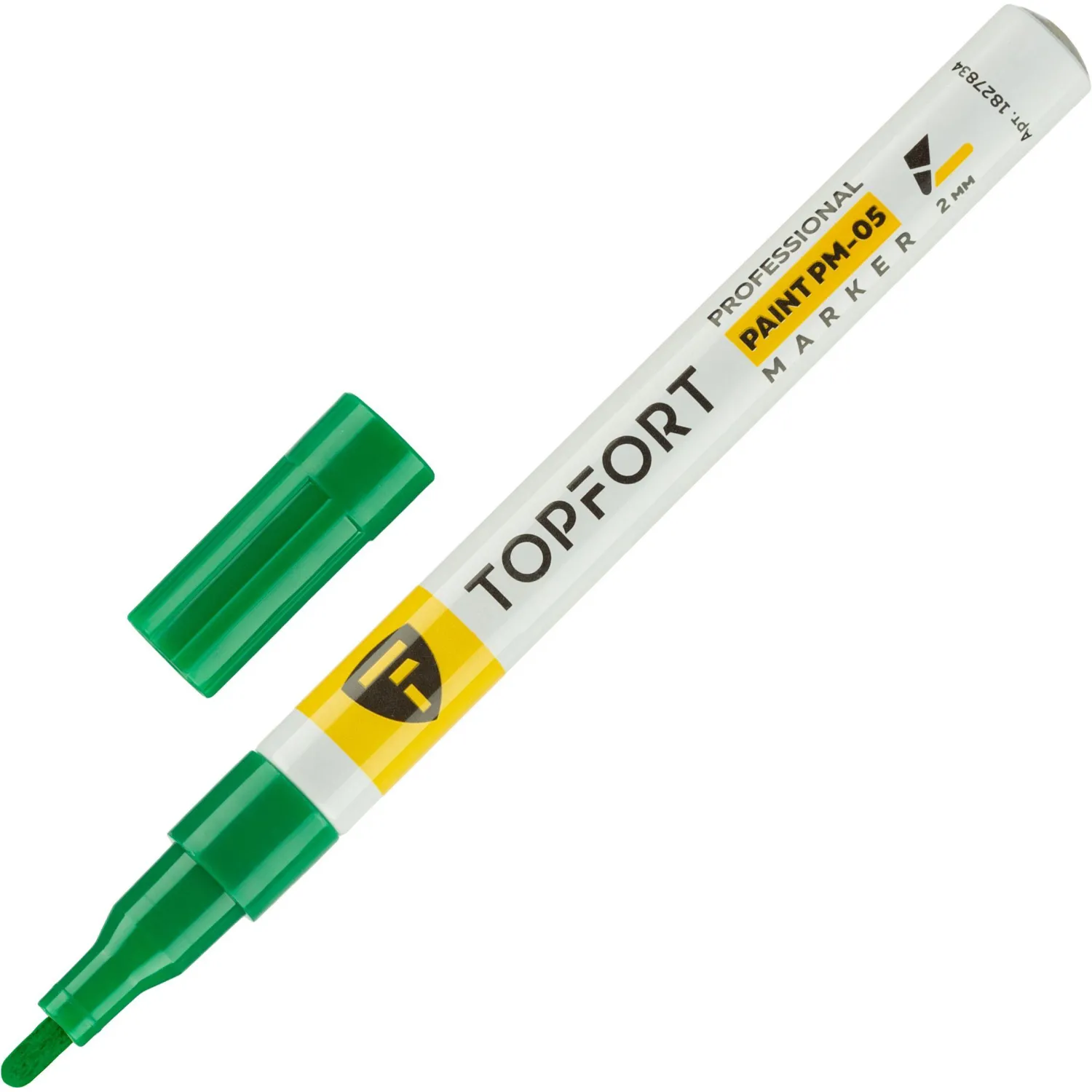 Маркер лаковый Topfort Paint 2 мм зеленый, 1827834К