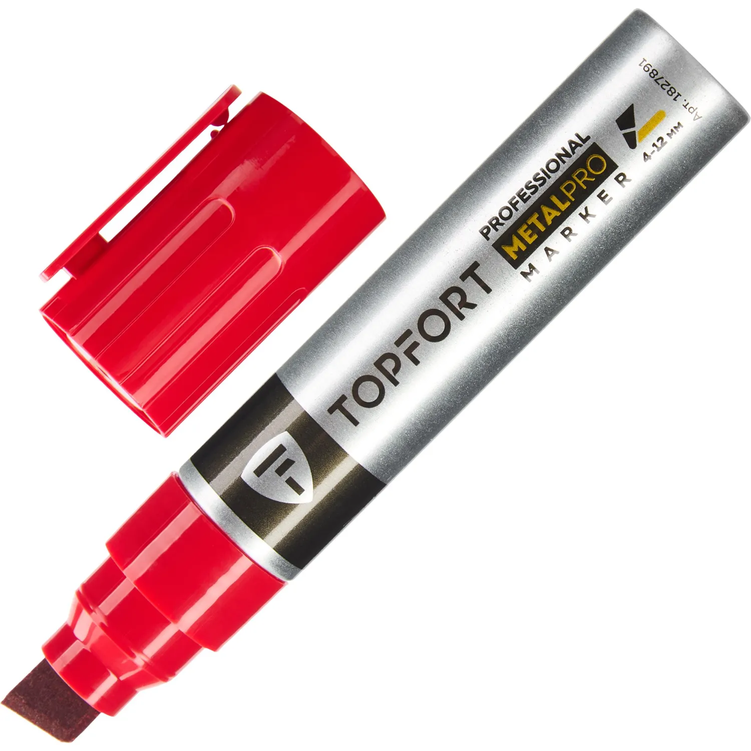Маркер для металла Topfort MetalPro 4-12 мм красный, 1827891К