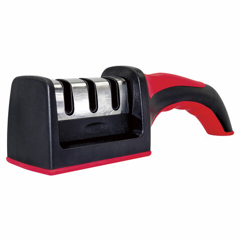 Точилка для ножей (ножеточка) ручная, трёхзонная (грубая, чистовая, шлифовка) DASWERK (ДАСВЕРК), 608134