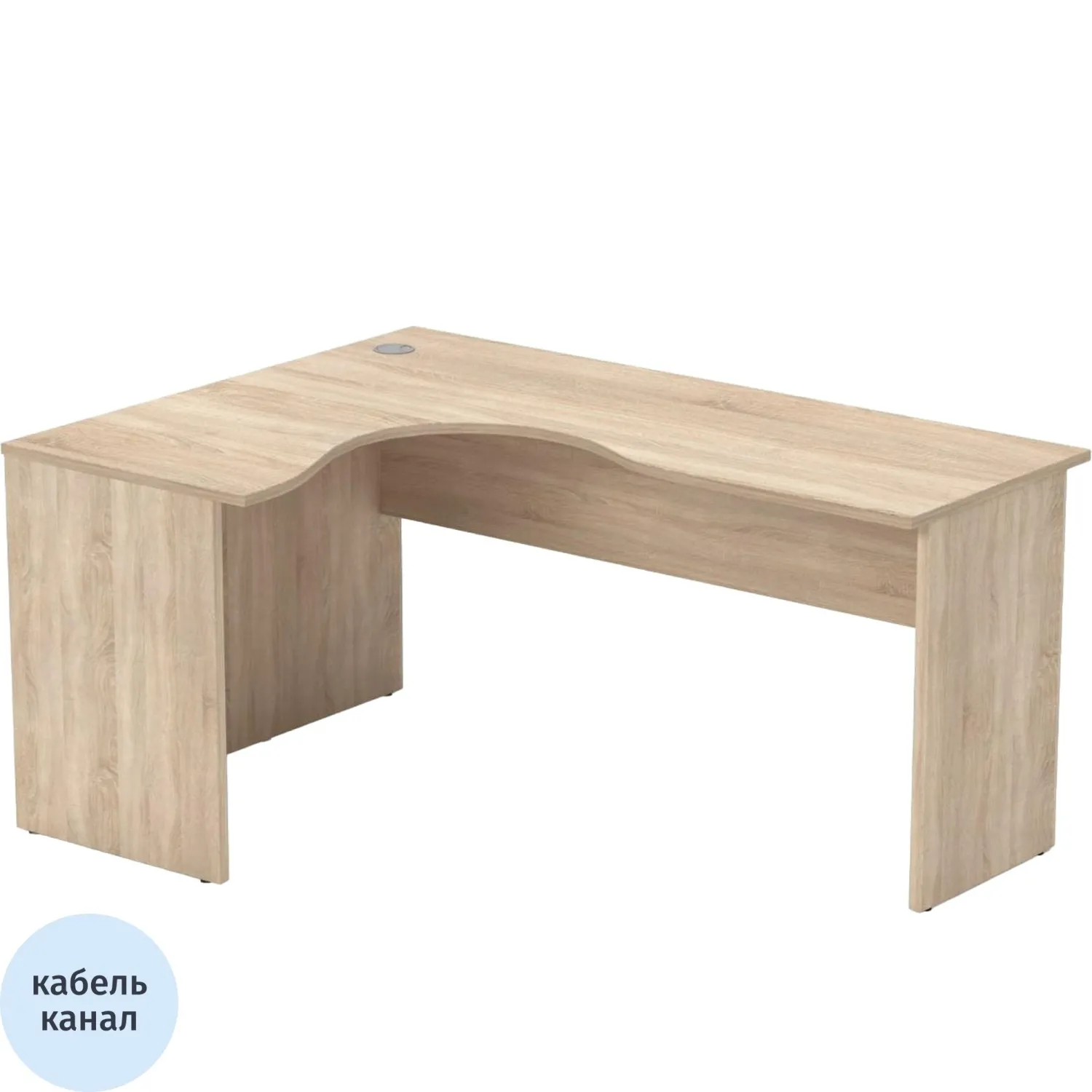 Стол Easy One левый (886,887) дуб сонома Ш1600 Г1200