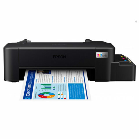 Принтер струйный EPSON L121, А4, 9 стр./мин (ч/б), 4,8 стр./мин (цв.), 720x720, СНПЧ, C11CD76414