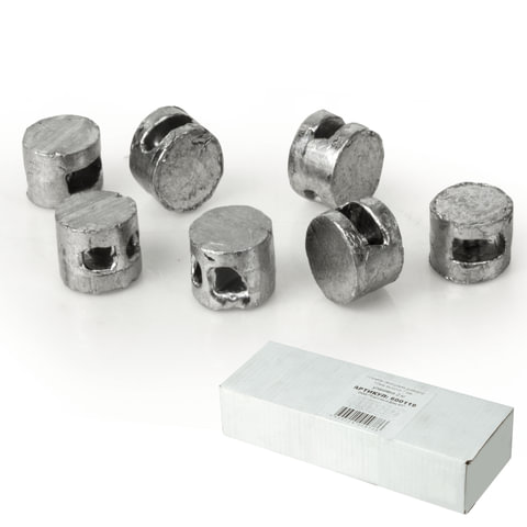 Пломбы свинцовые, диаметр 10 мм, высота 7 мм, упаковка 2 кг, 600119