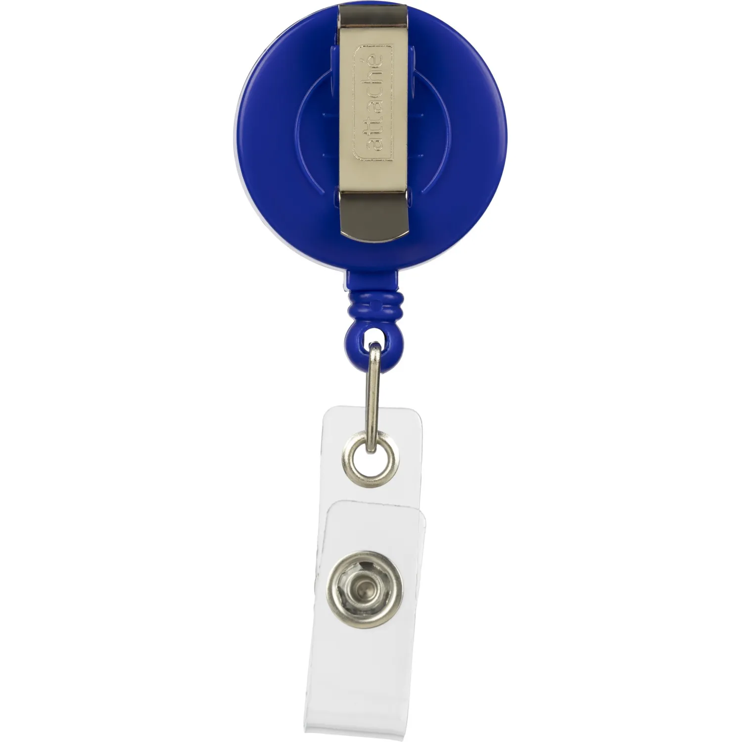 Держатель для бейджа Attache с рулеткой синий (без бейджа) 1шт