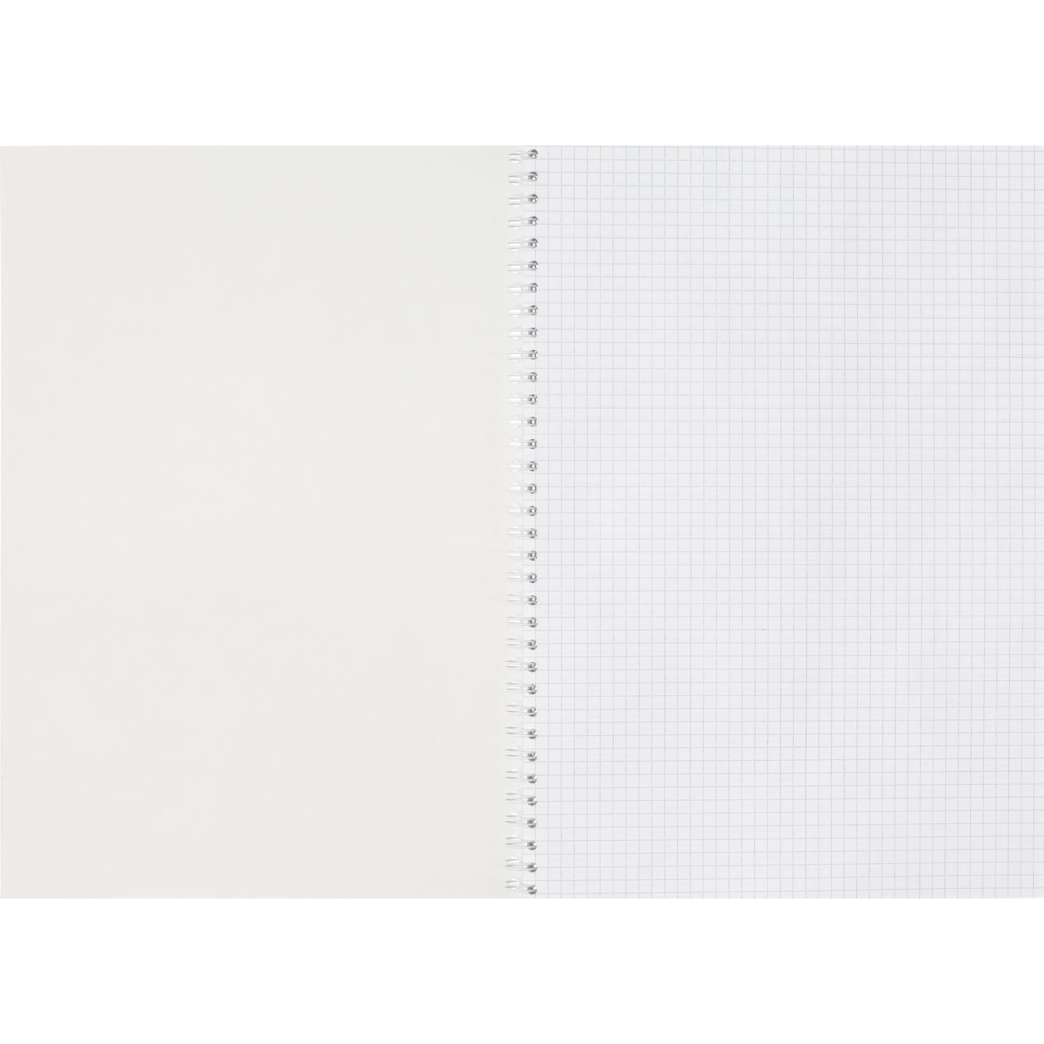 Тетрадь общая А4 60л Attache Персия Зеленый/Черный клет, 65г, греб, ВД-лак