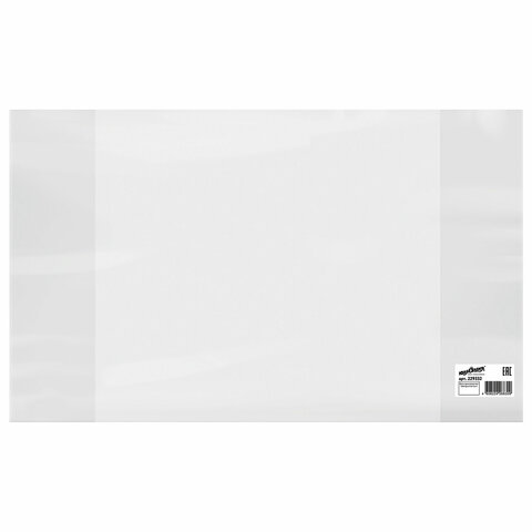 Обложка ПВХ со штрихкодом для учебников Петерсон, Моро, Гейдмана, Плешакова, СУПЕРПЛОТНАЯ, 180 мкм, 270х420 мм, прозрачная, ЮНЛАНДИЯ, 229332