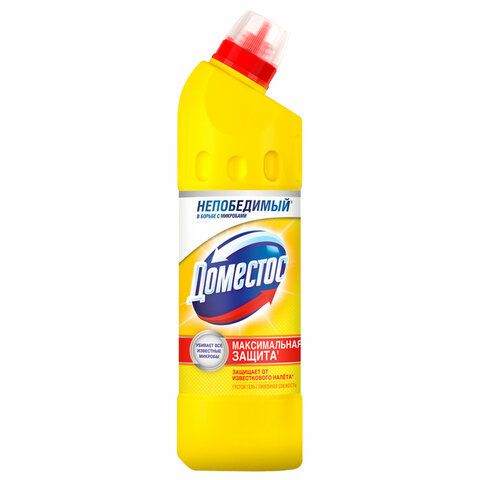 Чистящее средство 500 мл, ДОМЕСТОС "Свежесть цитруса", с отбеливающим эффектом, гель, 3441,3442