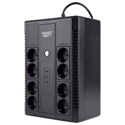 Источник бесперебойного питания SMARTWATT UPS SAFE PRO 650, 650 ВА (390 Вт), 8 розеток, 3703020270004