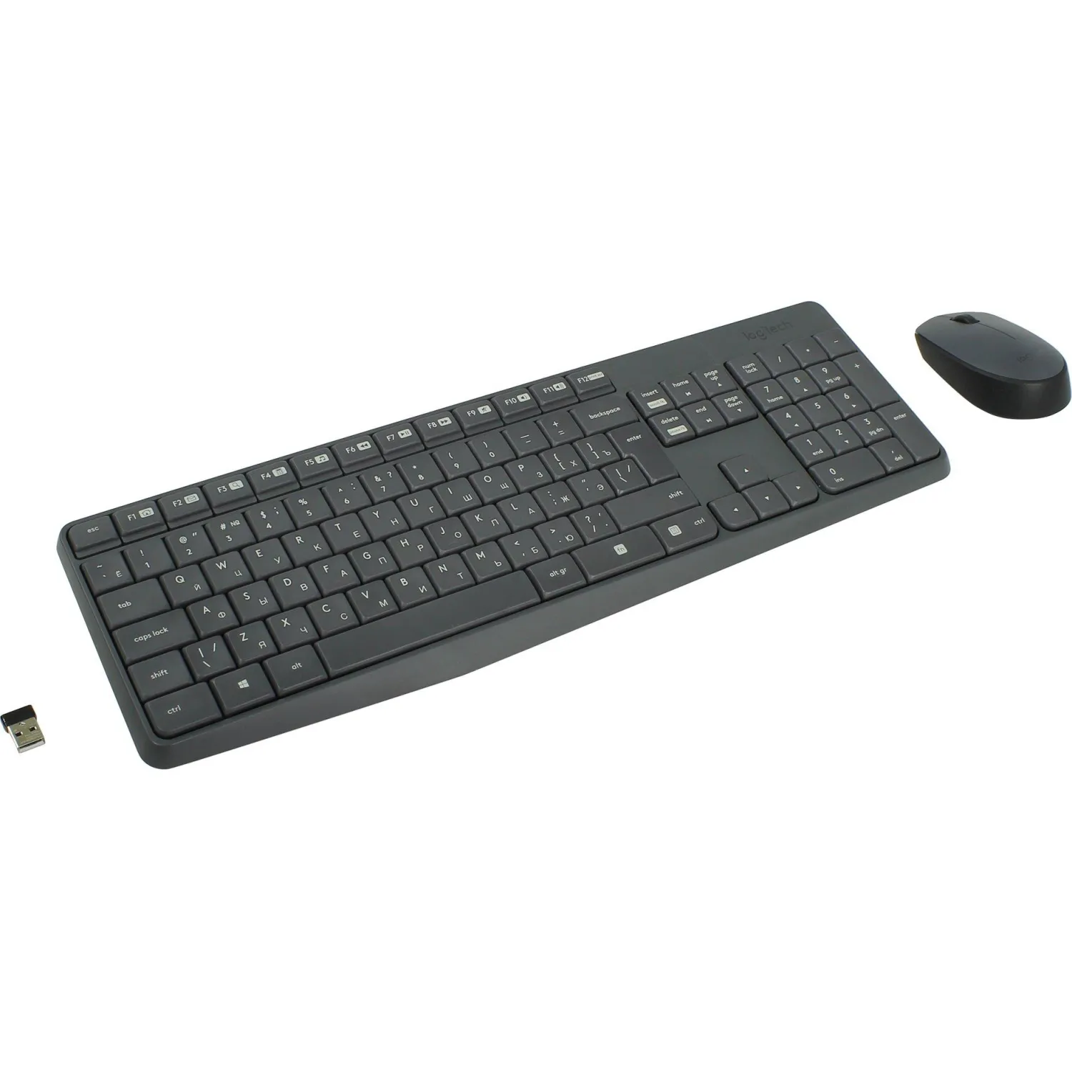 Набор клавиатура+мышь Logitech MK235 (920-007948) Wireless/Grey, 564955К