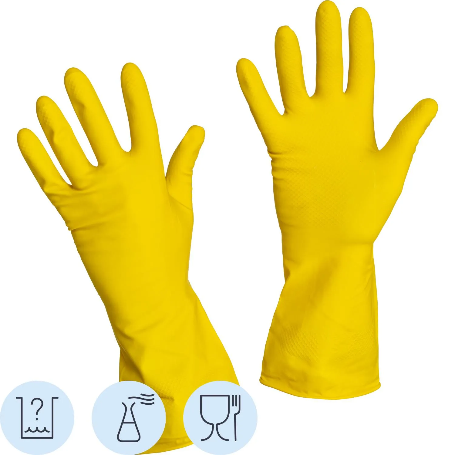 Перчатки латексные Gward LOTOS G60 60 гр желтые р.9, 1507333К