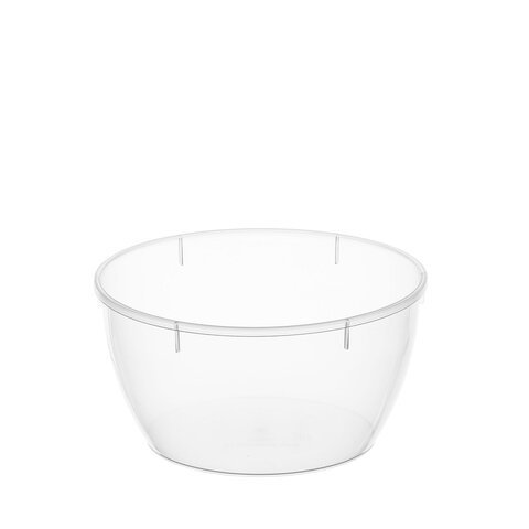 Банка с крышкой 360 мл, пластиковая, под пресервы, прозрачная, диаметр 112 мм, ВЗЛП, 1230П